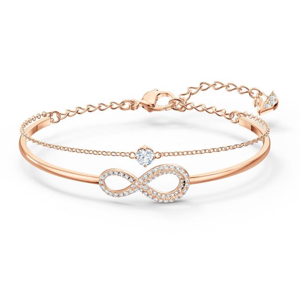 Swarovski rose gold bracelet deals