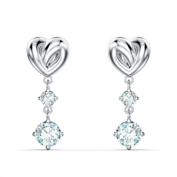 【SWAROVSKI】Lifelong Heart drop earrings ハート ピアス Swarovski Crystal Lifelong Heart Drop Earrings | REEDS Jewelers