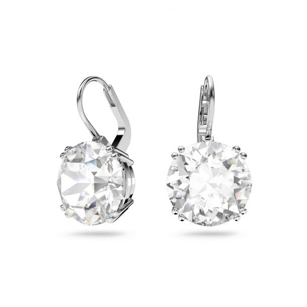 Swarovski Crystal Millenia Rhodium-Plated White Drop