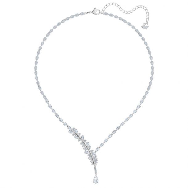 Swarovski cheap feather necklace