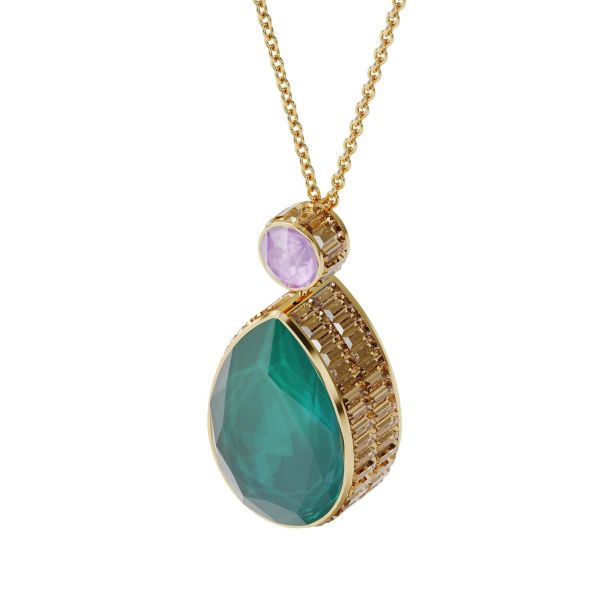 Swarovski Crystal Orbita Teardrop Pendant Necklace REEDS Jewelers