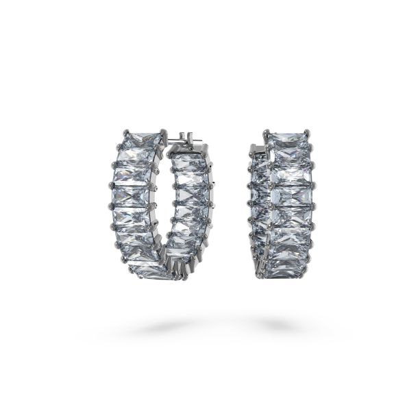 Grey swarovski crystal earrings online