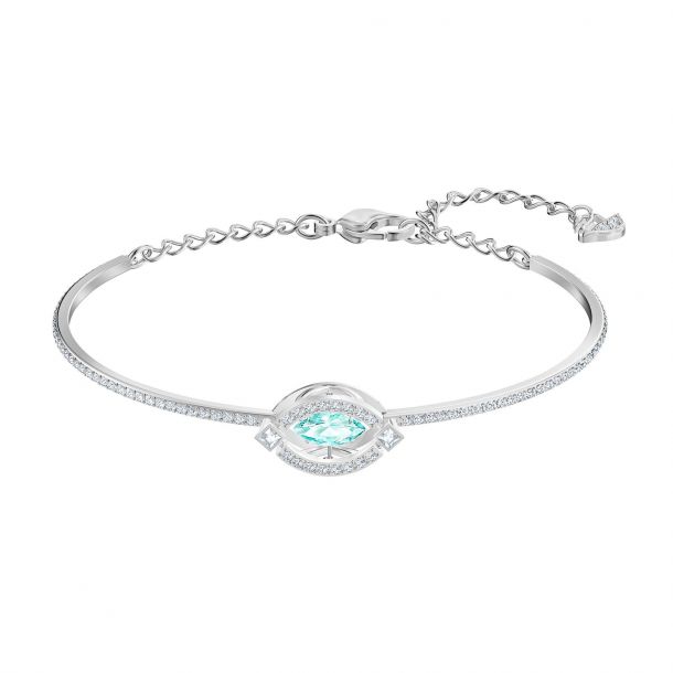 Swarovski Crystal Sparkling Dance Green Bangle Bracelet