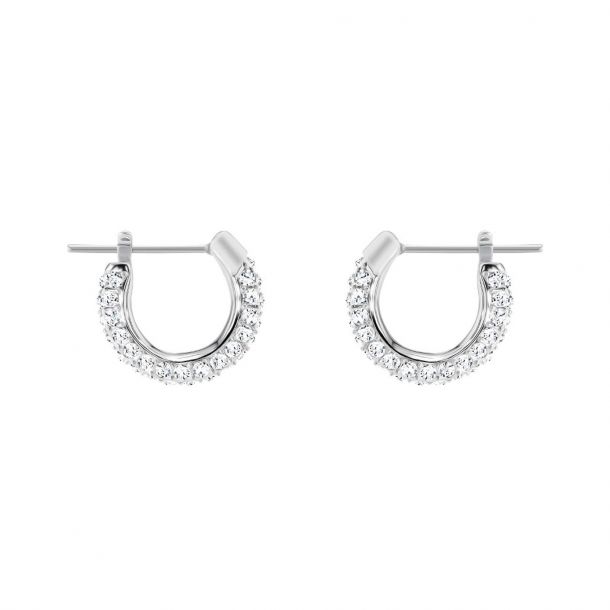 Swarovski stone hoop earrings hot sale