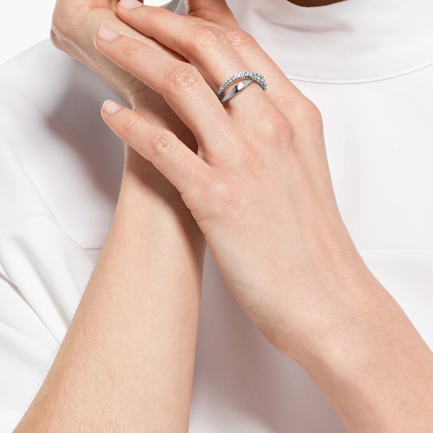 Crystal cheap twist ring