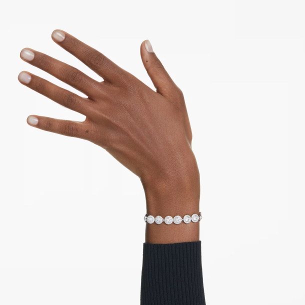 Swarovski Crystal Una Angelic Rhodium Plated Tennis Bracelet