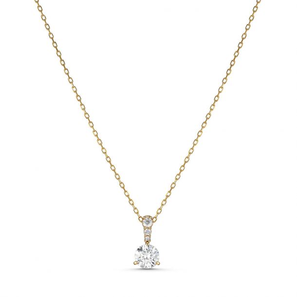 Swarovski crystal hotsell solitaire necklace