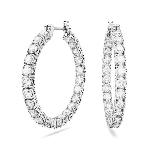 Inside out hoop earrings with swarovski elements crystals shop