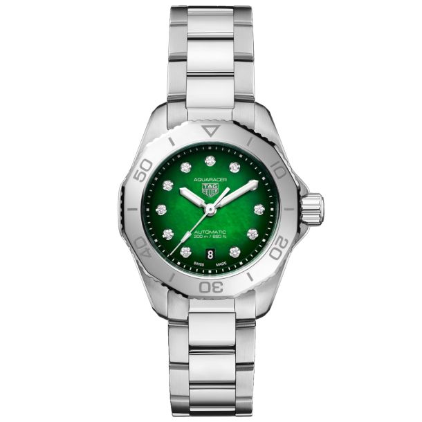 Aquaracer green dial deals