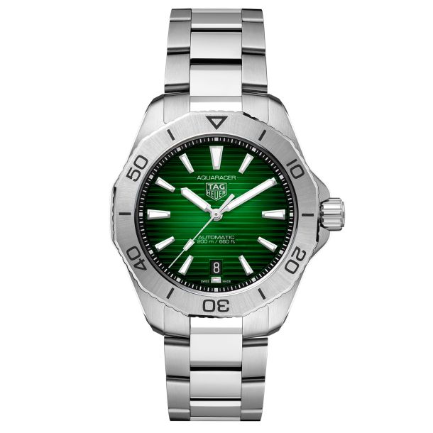 TAG Heuer AQUARACER Professional 200 Automatic Green Dial Stainless Steel Watch 40mm WBP2115.BA0627 REEDS Jewelers