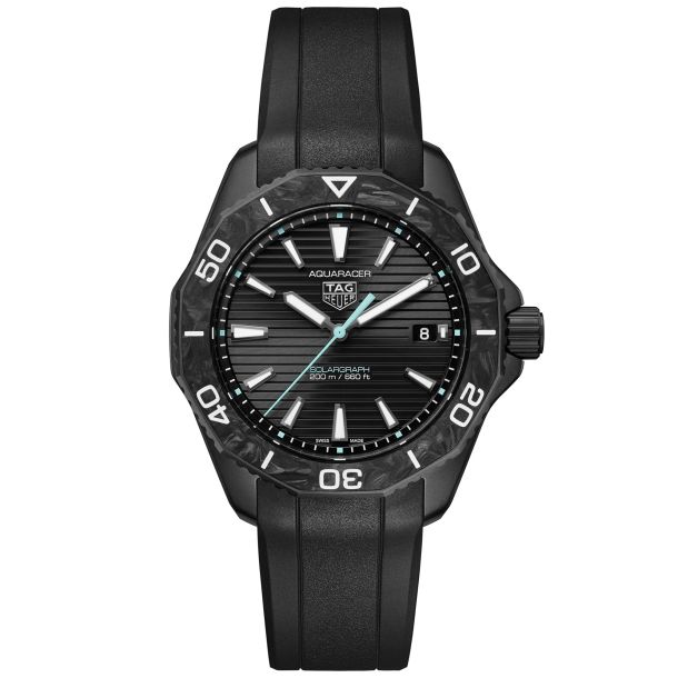 Tag heuer with rubber band outlet