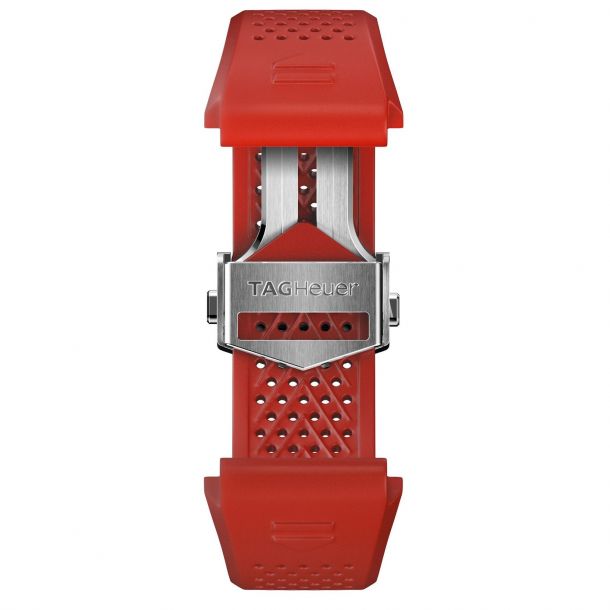 TAG Heuer CONNECTED Calibre E4 45mm Interchangeable Red Rubber Strap BT6264 REEDS Jewelers