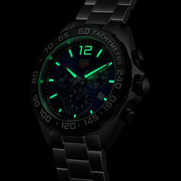 TAG Heuer FORMULA 1 Chronograph Quartz Blue Dial Stainless Steel