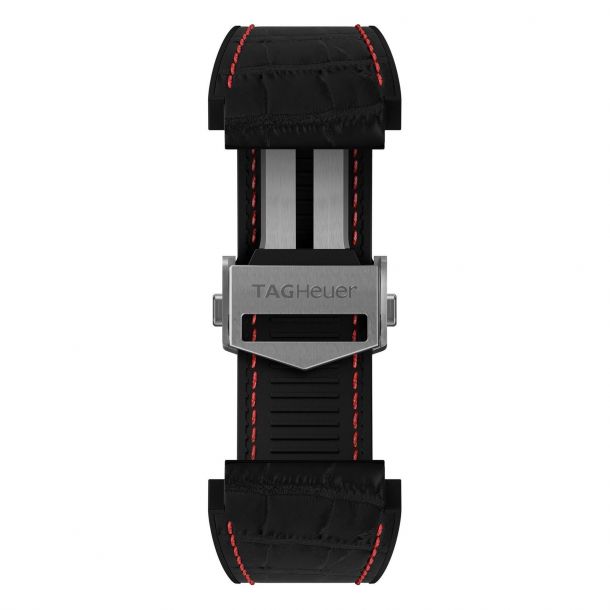 TAG Heuer Modular Connected Black Rubber Scale Strap BT6234 REEDS Jewelers