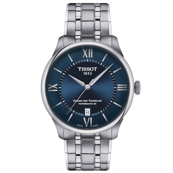 Tissot navy blue watch top