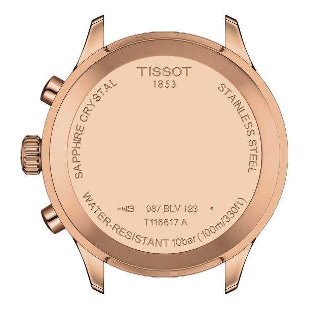 Tissot Chrono XL Classic Blue Leather Strap Watch 45mm T1166173604200