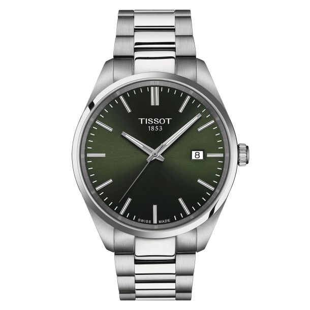 Tissot green dial watch