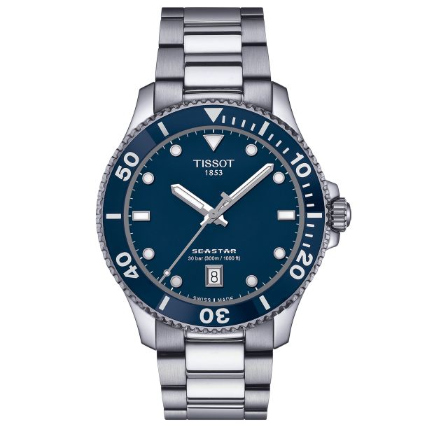 Tissot T-Sport Seastar 1000 Quartz Diver Blue Dial Stainless Steel