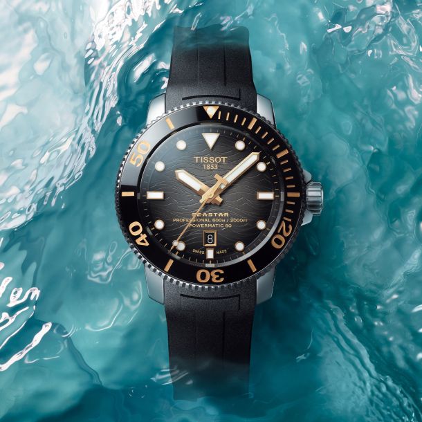 Tissot seastar 1000 best sale powermatic 80 rubber strap