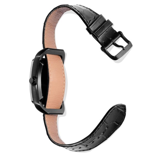 Tom Ford N.003 Black Dial and Black Leather Strap Watch | 31.5mmx53mm |  TF0120256686