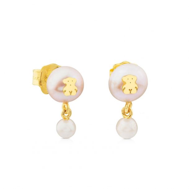 Tous bear pearl discount earrings