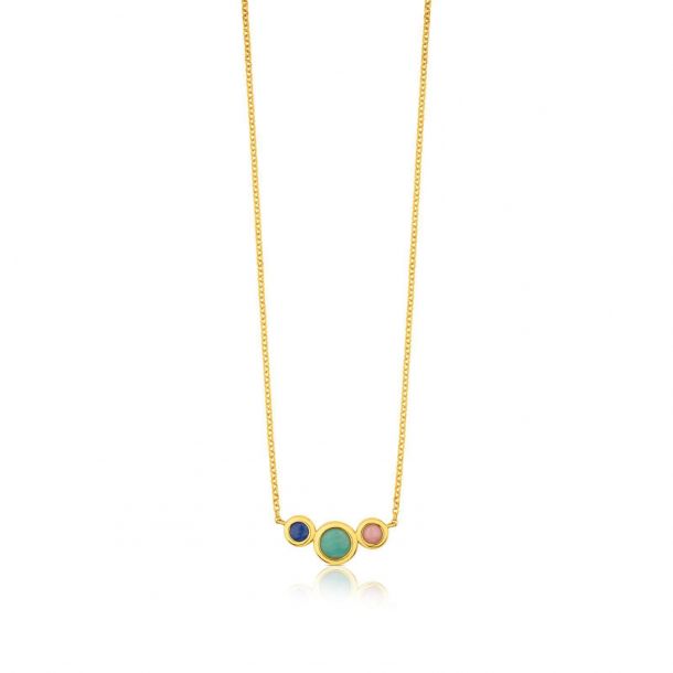 TOUS Alecia Three Gemstone Necklace | REEDS Jewelers
