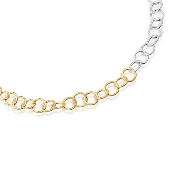TOUS Basics Two-Tone Chain Necklace | REEDS Jewelers
