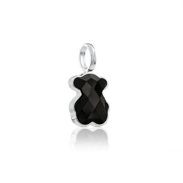 Tous black bear necklace top