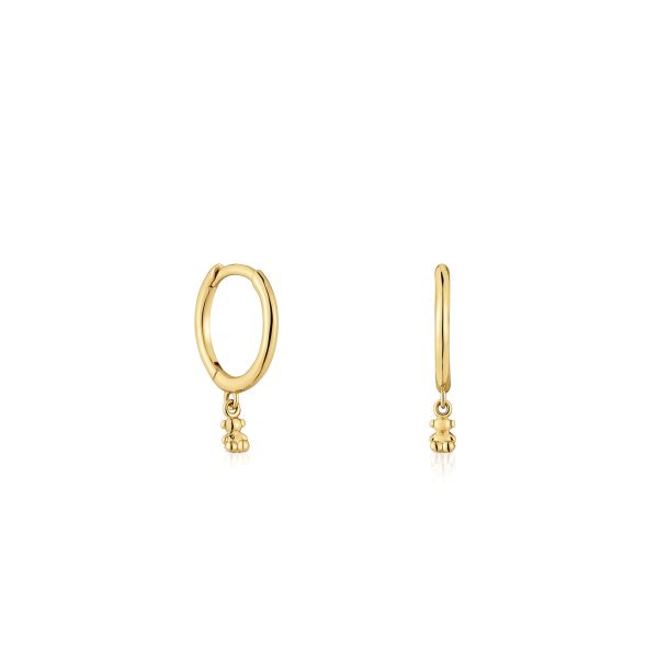 TOUS Bold Bear Gold Hoop Earrings | REEDS Jewelers