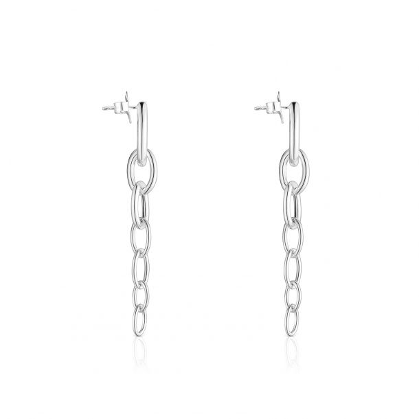 TOUS Calin Sterling Silver Long Rings Drop Earrings | REEDS Jewelers