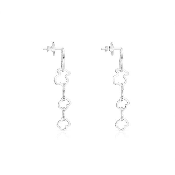 TOUS Carrusel Sterling Silver Bear-Motif Drop Earrings | REEDS Jewelers