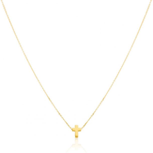 TOUS Cross Yellow Gold Necklace | REEDS Jewelers