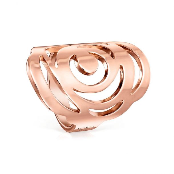 TOUS Floral Rose Gold-Plated Ring - Size 6