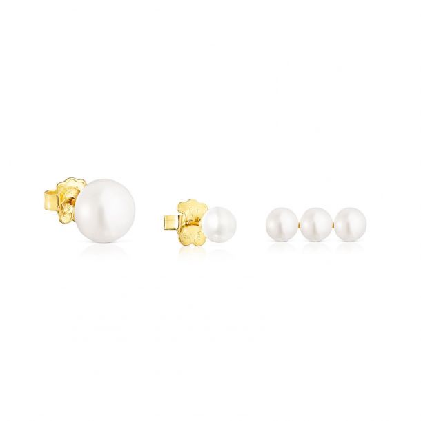 TOUS Gloss Pearl Earring Set | REEDS Jewelers