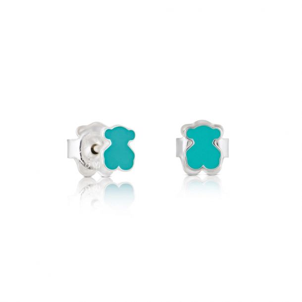 Turquoise bear earrings hot sale