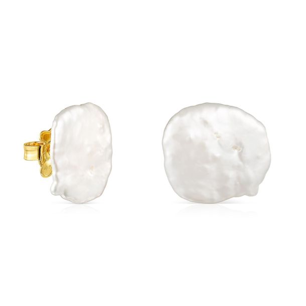 TOUS Nenufar Petal Pearl Earrings REEDS Jewelers