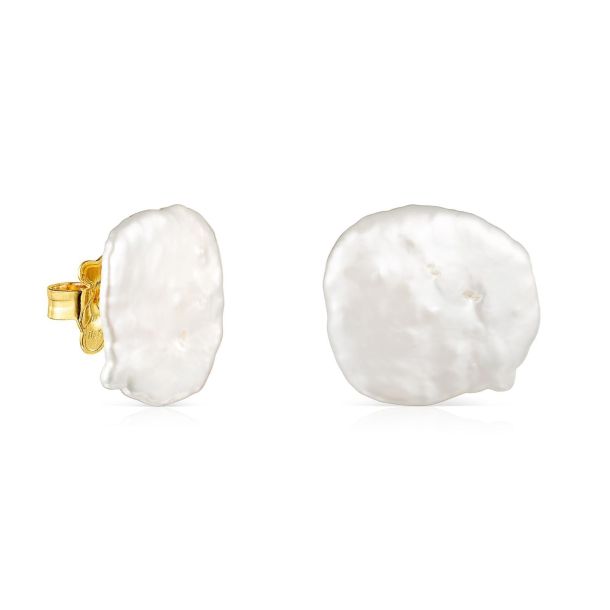 TOUS Nenufar Petal Pearl Earrings | REEDS Jewelers