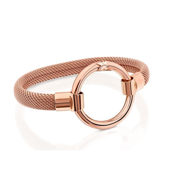 TOUS Rose Gold-Plated and Steel Hold Bracelet | REEDS Jewelers