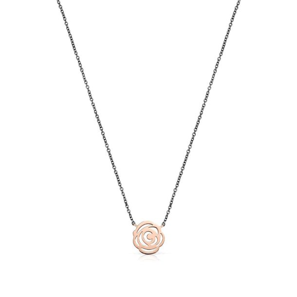 TOUS Small Floral Pendant Necklace