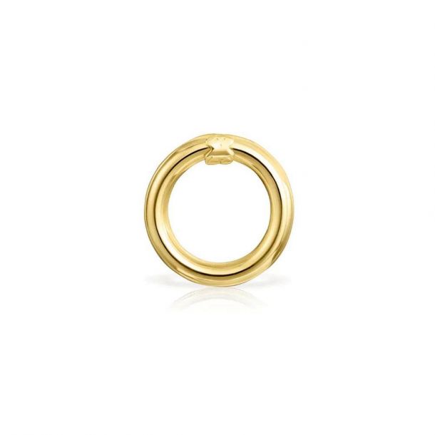 TOUS Small Gold-Plated Hold Ring Pendant, 16mm | REEDS Jewelers