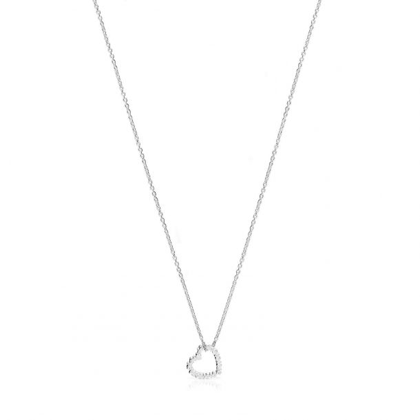 TOUS Sterling Silver Heart Pendant Necklace | REEDS Jewelers