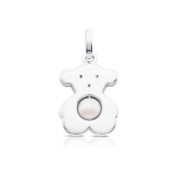 TOUS Sterling Silver Sweet Dolls Bear with Fresh Water Cultured Pearl Large  Pendant | REEDS Jewelers