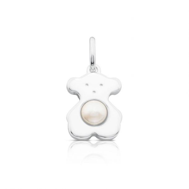 TOUS Sterling Silver Sweet Dolls Bear with Fresh Water Cultured Pearl Small  Pendant | REEDS Jewelers
