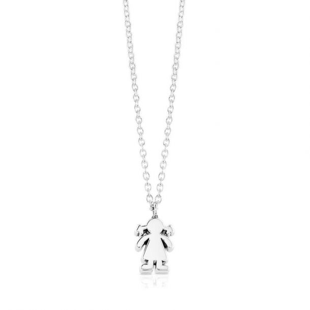 TOUS Sterling Silver Sweet Dolls Girl Pendant Necklace | REEDS Jewelers