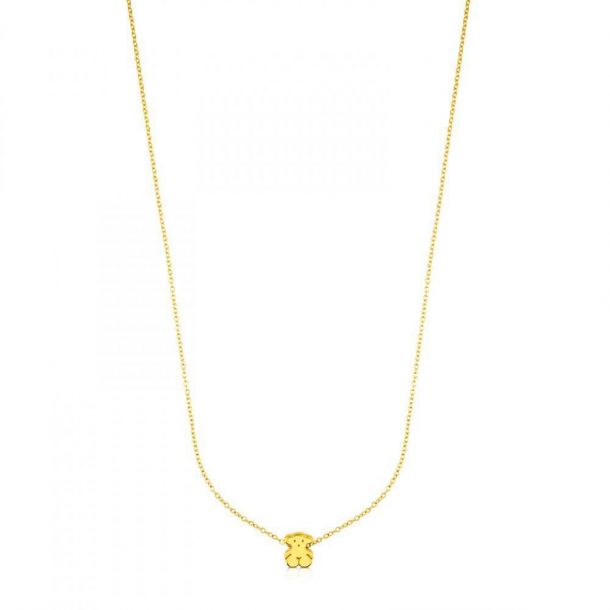 TOUS Sweet Dolls Bear Gold Choker Necklace | REEDS Jewelers