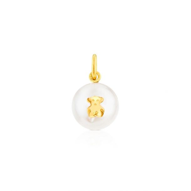 Tous gold bear pendant deals