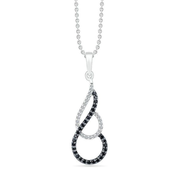 ネックレス・ペンダント Numbering Swirl Pendant Necklace #5765 5BNY863 1.75 ct. t.w. Baguette and Round CZ Open Circle Pendant