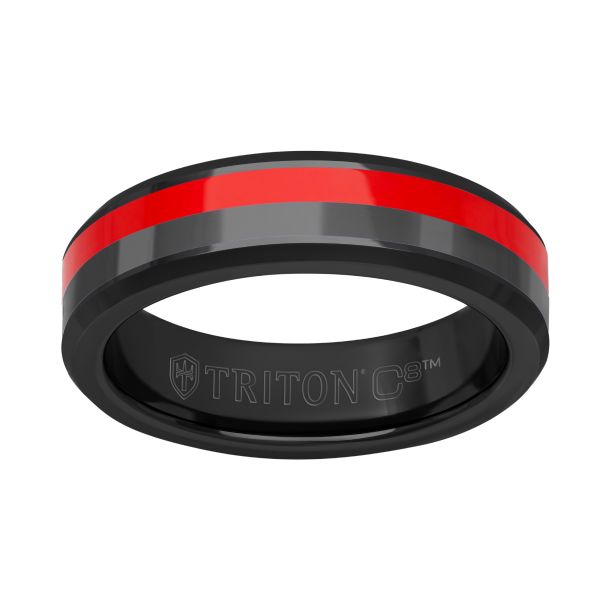 Triton wedding band tungsten carbide 6mm hot sale
