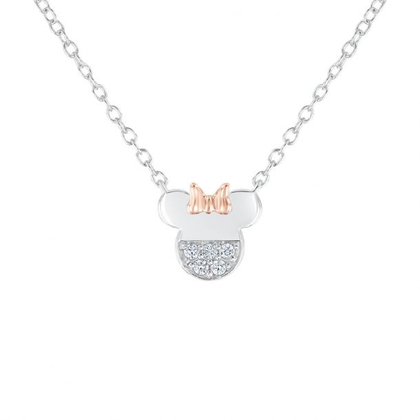 Minnie mouse diamond necklace deals