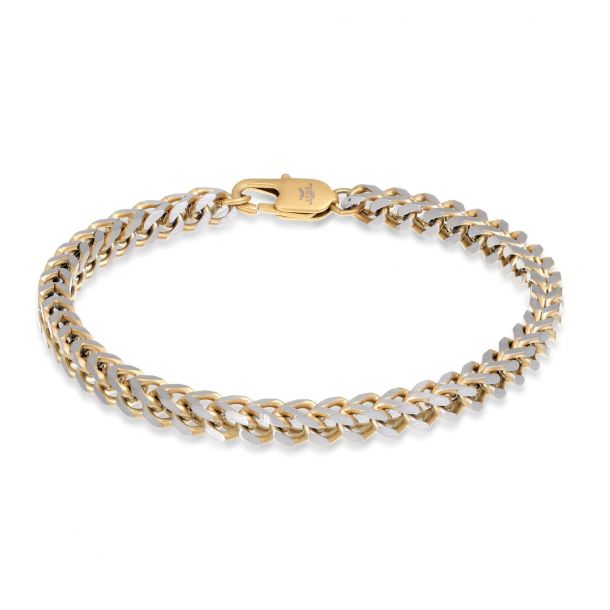 14k Solid Gold Rope Chain Bracelet 2.5mm, Florence Collection